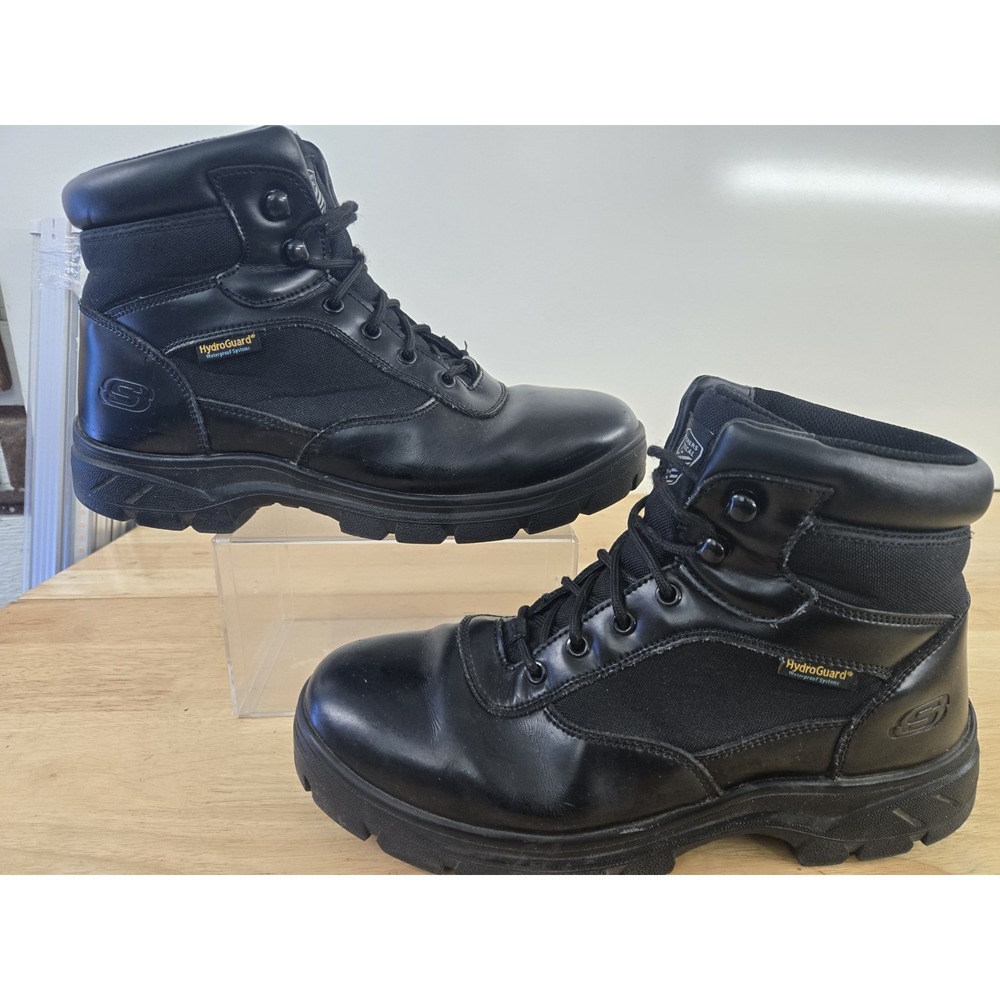 Skechers‎ Wascana Black Tactical Work Boots Waterproof Size 10